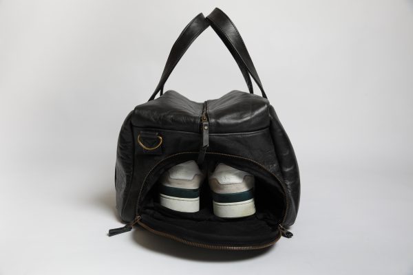 Black on black ostrich shin leather - Image 5