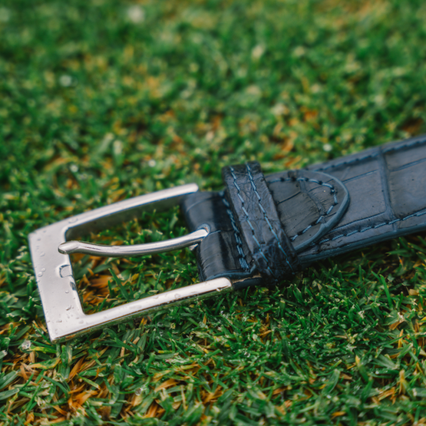 Navy Croc Belt - Image 4