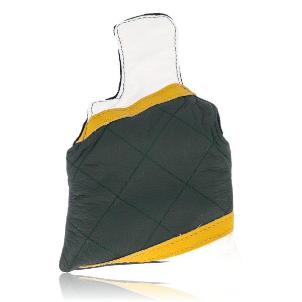 Green, gold and white mallet