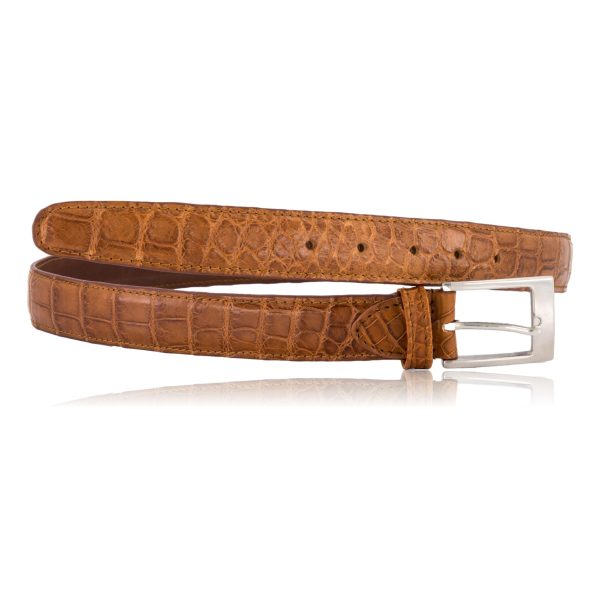 Tan Croc Belt